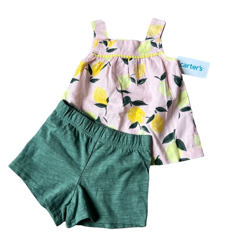 Carter’s Lemon Summer Outfit Size 18 Months